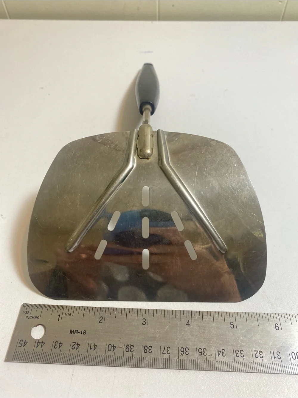 Vintage Foley MPLS Stainless Steel Slotted Spatula Turner